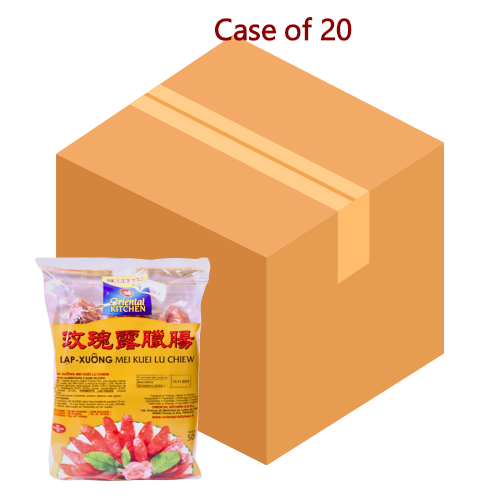 Load image into Gallery viewer, Oriental Kitchen Mei Kuei Lu Pork Sausage-萬興玫瑰露臘腸-500g-DMEATOK102-20
