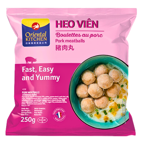 將圖片載入到圖庫檢視器中， Oriental Kitchen Pork Meatballs-萬興猪肉丸-250g-FBALLOK105
