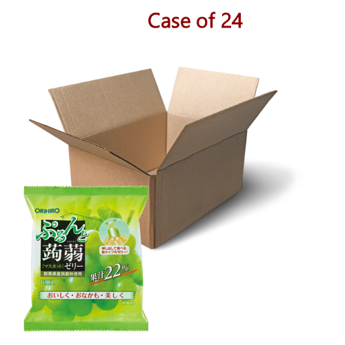 Orihiro Purun Gummy - Muscat-蒟蒻果凍-青葡萄味-127g-SNACORI103-24