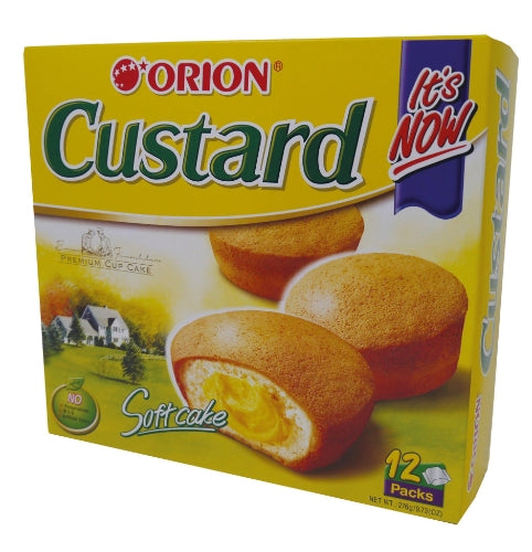 Load image into Gallery viewer, Orion Custard Soft Cake (12)-好麗友奶皇蛋糕-12_23g-SNACOR102
