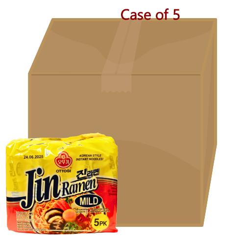 Load image into Gallery viewer, Ottogi Jin Ramyun - Mild (Multi Pack)-韓國不倒翁微辣味金拉面-5_120g-INOT102-5
