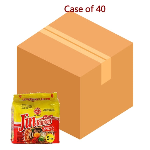 Load image into Gallery viewer, Ottogi Jin Ramyun - Spicy (Multi Pack)-韓國不倒翁辣味金拉面-5_120g-INOT101-40
