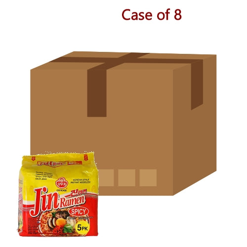 Load image into Gallery viewer, Ottogi Jin Ramyun - Spicy (Multi Pack)-韓國不倒翁辣味金拉面-5_120g-INOT101-8
