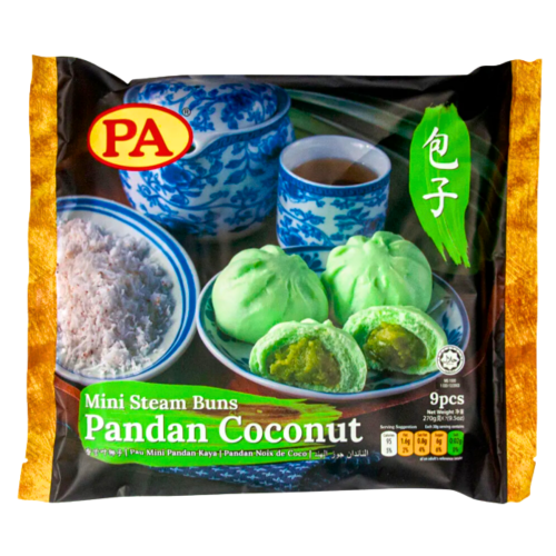 PA Mini Steam Bun - Pandan Coconut (9)-迷你班蘭椰子包-270g-DIMPA101