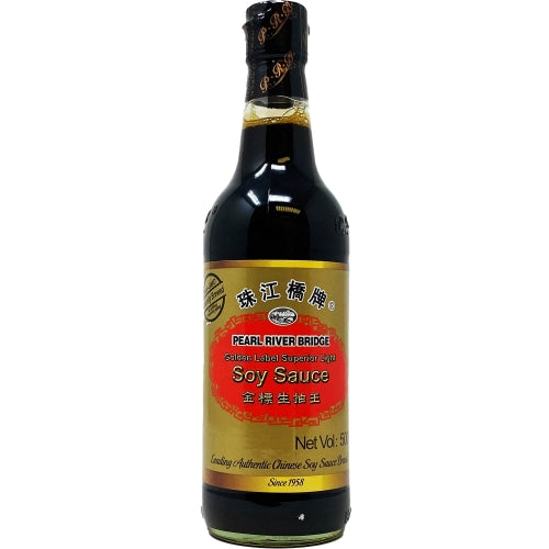 PRB Gold Label Light Soy Sauce-珠江金標生抽王-500ml-SOY206