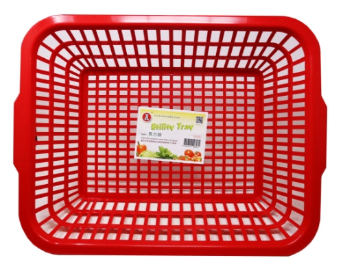 Plastic Colander Rectangle 50x39.8*17cm (827)-18吋x14吋長方筲箕-1pcs-KITUT204