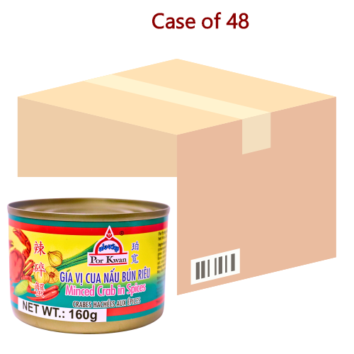 โหลดรูปภาพเข้าสู่ตัวดูแกลเลอรี, Por Kwan Mince Crab In Spices-珀寬辣碎蟹-160g-SFD302-48
