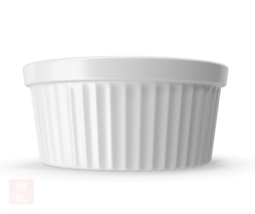 Porcelain Ramekin White-3.75吋瓷甜品模子-1pcs-GIFT314