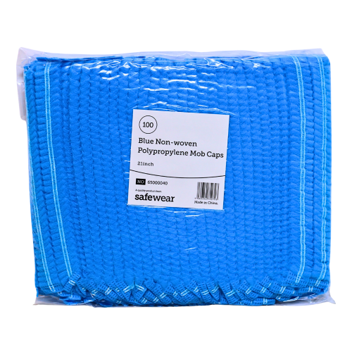 Preema Blue Disposable Mob Cap (Hair Net)-一次性髮網(藍色)-100pcs-KITEQ134