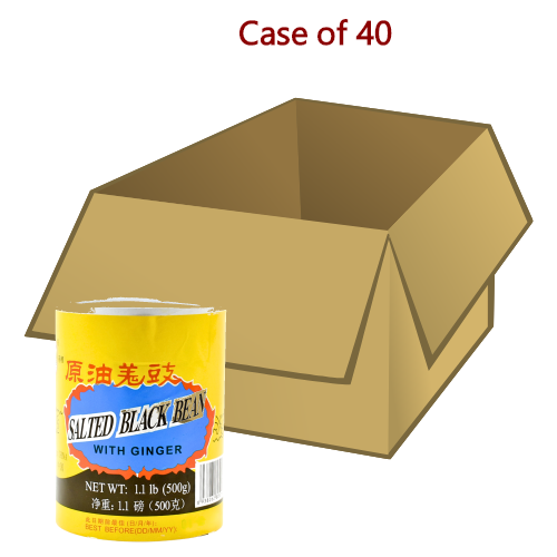 Load image into Gallery viewer, Preserved Black Bean (Round Tub) - Salted with Ginger-原油薑豉(圓盒裝)-500g-PRE101-40
