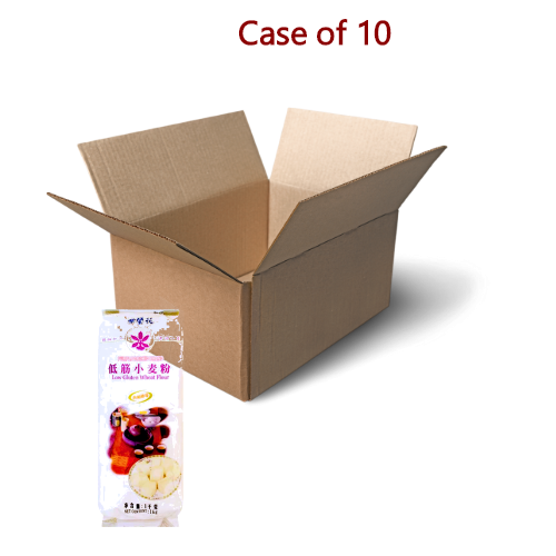 Purple Orchid Low Gluten Wheat Flour (Bun Flour)-紫蘭花低筋小麥粉(饅頭粉)-1kg-FLO750-10