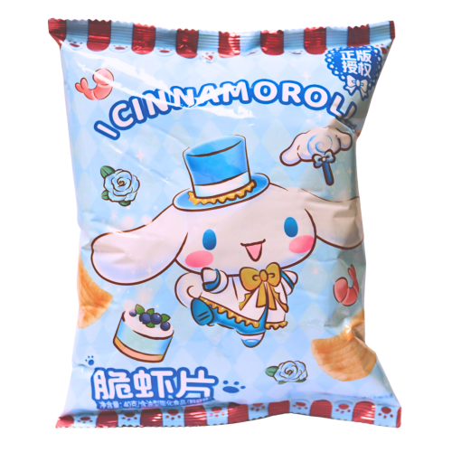 QSS Cinnamoroll Crispy Prawn Cracker Slices-QSS 玉桂狗脆蝦片（鮮蝦味）-40g-SNACQSS201