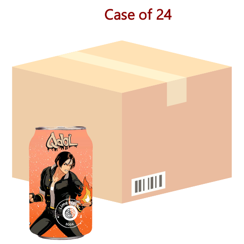 Q Dol King of Fighters '97 Soda - Lime (Kyo Kusanagi)-Q抖拳皇系列青檸味氣泡水-草薙京-330ml-DRIQD201-24