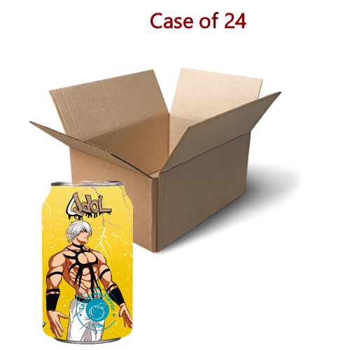Q Dol King of Fighters '97 Soda - Tangerine (Orochi)-Q抖拳皇系列柑橘味氣泡水-八岐大蛇-330ml-DRIQD206-24