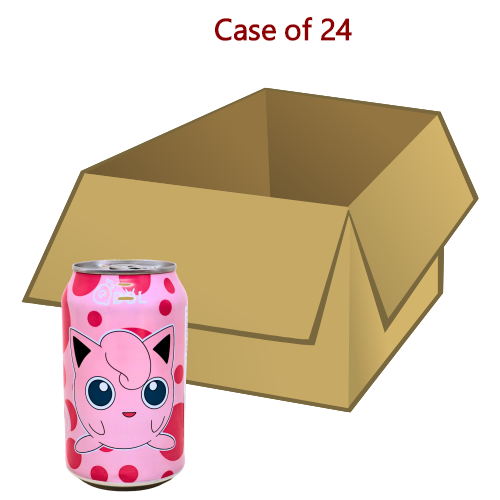 Q Dol Pokemon Soda - Peach (Eevee)-夢可寳白桃風味氣泡水-330ml-DRIQD301-24