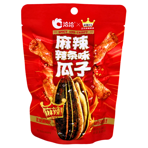 Qia Qia Sunflower Seed - Hot-洽洽麻辣辣條瓜子88g-88g-SNACQQ127