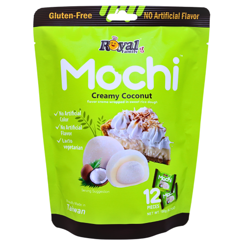 Load image into Gallery viewer, RF Mochi - Creamy Coconut-皇族麻糬-香濃椰子-180g-SNACRF127
