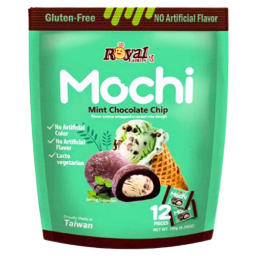 RF Mochi - Mint Chocolate Chip-皇族麻糬-薄荷巧克力脆片-180g-SNACRF131