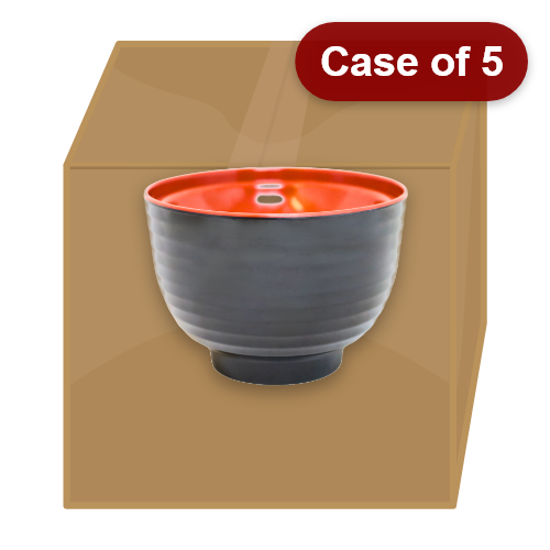 Load image into Gallery viewer, R&amp;B Melamine Miso Soup Bowl+Lid 98*95mm-密胺日式味噌湯碗-1pcs-KITBO171-5
