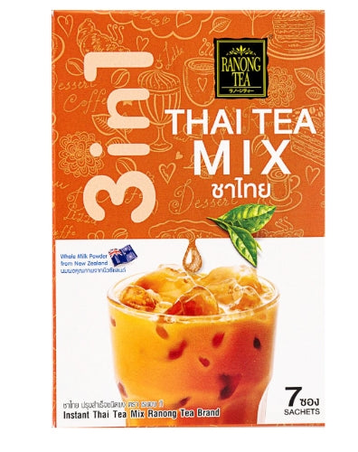 Ranong Tea 3 in 1 Thai Tea Mix-泰國即溶奶茶-7_30g-IDRI352