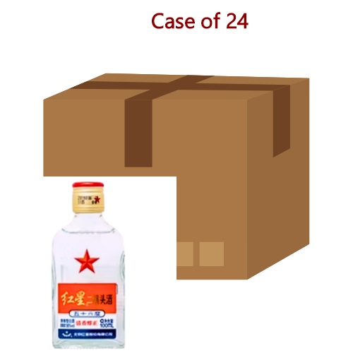 Red Star Peking Er Guo Tou Chiew 56%-紅星二鍋頭酒-100ml-WIN402B-24