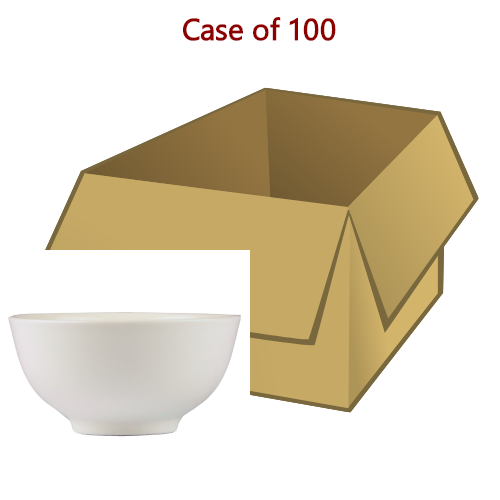 Rice Bowl Plain White 4.5