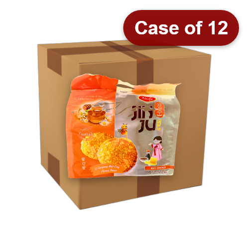 Richy Jinju Golden Honey Rice Cracker-RICHY 蜂蜜味米餅-168g-SNACRJ101-12