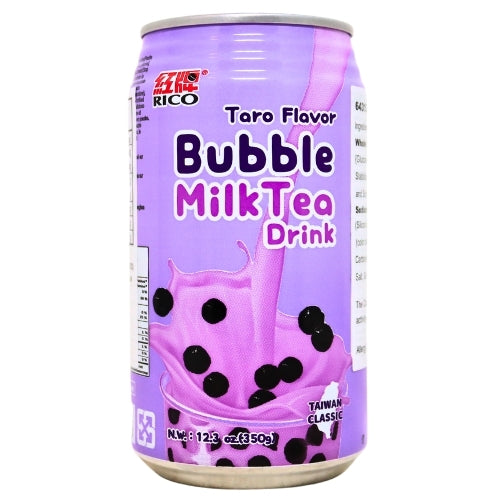 Load image into Gallery viewer, Rico Bubble Milk Tea Drink - Taro-紅牌香芋珍珠奶茶-350g-DRIRC104
