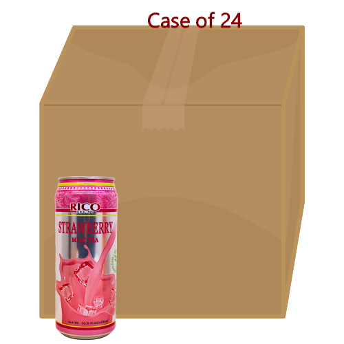 將圖片載入到圖庫檢視器中， Rico Milk Tea Drink - Strawberry Flavour-紅牌草莓奶茶-490g-DRIRC151-24
