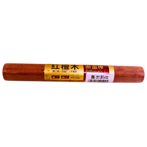 Rolling Pin 25*3cm (Brown)-紅檀木擀面杖-1pcs-KITUT436