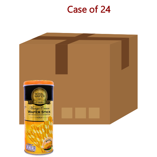 Royal Wafer Mango Wafer Sticks-芒果夾心威化卷-125g-BISRW103-24