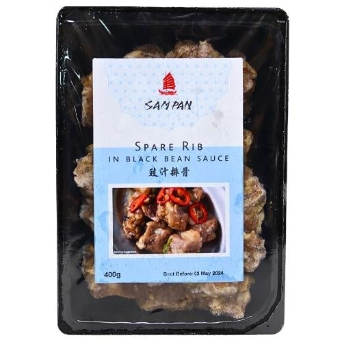 Sam Pan Spare Ribs in Black Bean Sauce-舢舨豉汁排骨-400g-DIMSP206