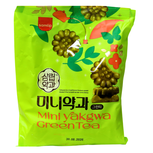 Tải hình ảnh vào trình xem Thư viện, Samlip Mini Yakgwa Cookie - Green Tea-韓國三立迷你綠茶藥菓-200g-SNACSL104
