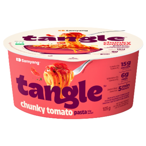 Samyang Tangluccine (Chunky Tomato Pasta) Big Bowl-三養 Tangle 濃郁番茄味意大利粉(大碗)-105g-INSY132