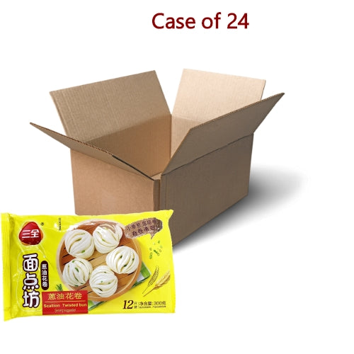 SanQuan Scallion Twisted Bun-三全蔥油花卷-300g-DIMSQ106-24