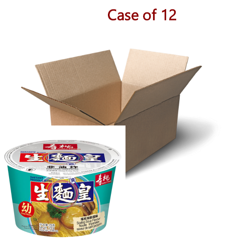 Load image into Gallery viewer, Sau Tao Bowl Noodle King - King Scallop-壽桃牌生麵王碗麵 - 瑤柱海鮮湯味-75g-INST405-12
