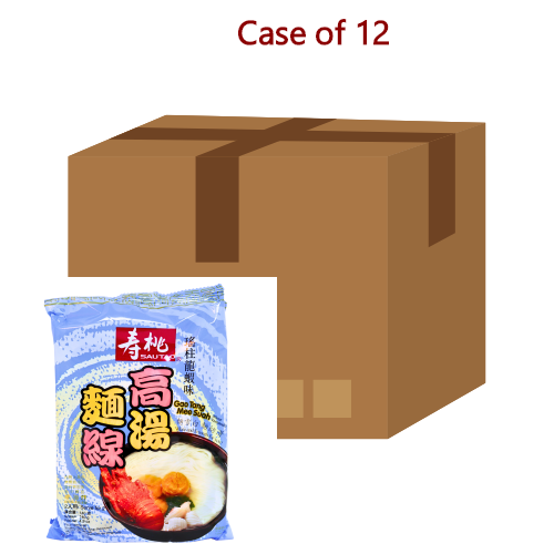 Sau Tao Mee Suah - Scallop Lobster (Flour Vermicelli)-壽桃牌高湯麵線-龍蝦瑤柱湯味-140g-INST356-12