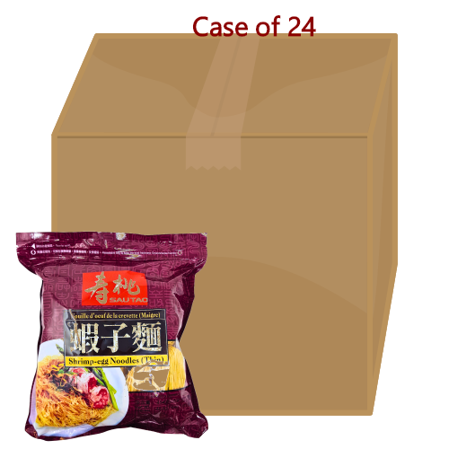 Tải hình ảnh vào trình xem Thư viện, Sau Tao Shrimp Egg Noodles  - Thin-壽桃牌袋裝幼蝦子麵(幼條)-454g-DNOOST400-24
