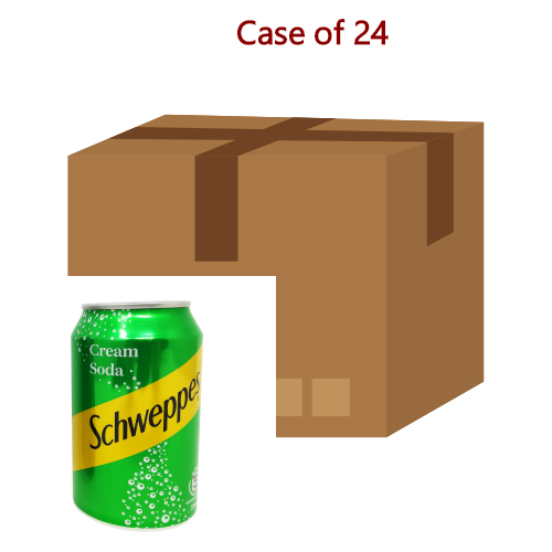 Load image into Gallery viewer, Schweppes Cream Soda-玉泉忌廉梳打-330ml-DRIS101-24
