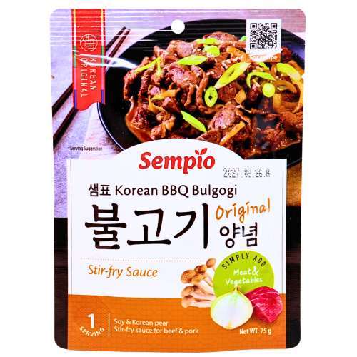 Sempio Bulgogi Sauce-膳府韓式烤牛肉炒醬-原味-75g-SAUSP103
