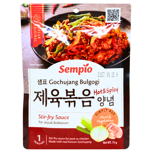 Sempio Gochujang Bulgogi Sauce-膳府韓式烤牛肉炒醬-辣味-75g-SAUSP102