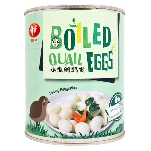 Shen Dan Boiled Quail Eggs (Tin)-神丹水煮鵪鶉蛋(罐裝)-850g-EGG406