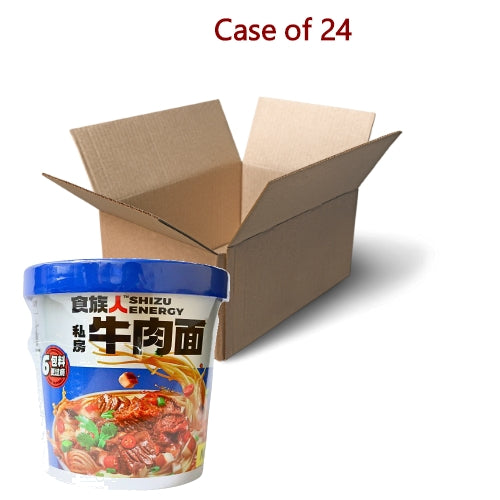 ShiZu Energy Cup Noodle - Beef-食族人私房牛肉麵-130g-INSZ103-24