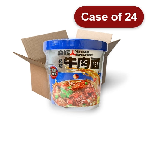 ShiZu Energy Cup Noodle - Beef-食族人私房牛肉麵-130g-INSZ103-24