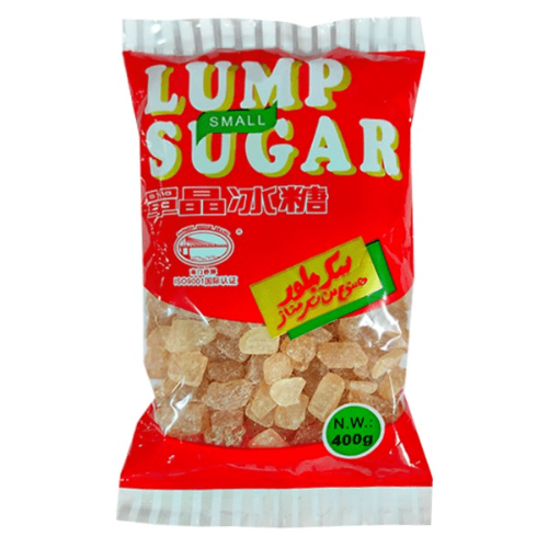 South Word Yellow Lump Sugar (Small)-南字牌單晶黃冰糖-400g-SUG313