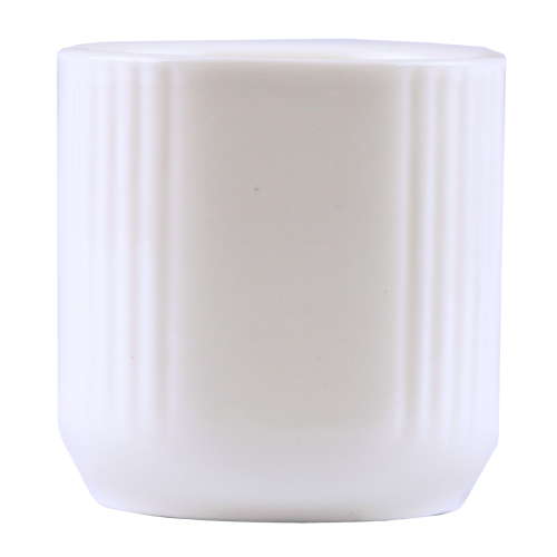 Square Tea Cup Plain White-邊紋四方白茶杯-1pcs-KITTEA209