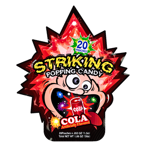갤러리 뷰어에 이미지 로드, Striking Popping Candy - Cola-索勁爆炸糖-可樂味-30g-CANSK101
