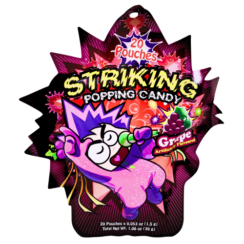 Striking Popping Candy - Grape-索勁爆炸糖-葡萄味-30g-CANSK111