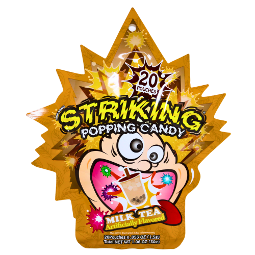 Striking Popping Candy - Milk Tea-索勁爆炸糖-奶茶味-30g-CANSK107