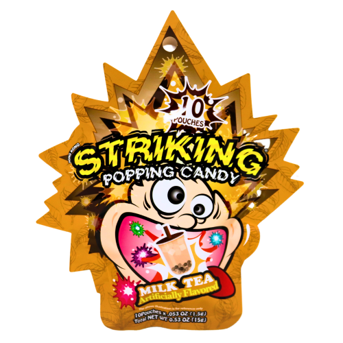 Striking Popping Candy - Milk Tea-索勁爆炸糖-奶茶味-15g-CANSK107A